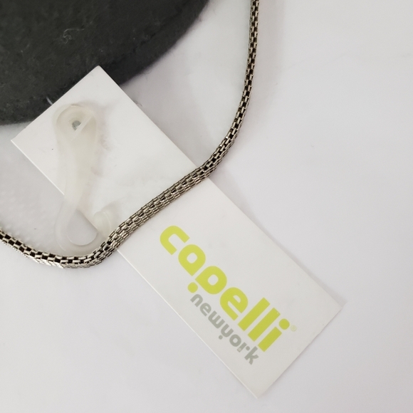 Capelli New York gray wool riding cap with chain strap new with tag - Picture 5 of 7